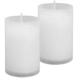 HS Candle Grabkerze 9 cm weiß 2 St.