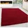 KADIMA DESIGN Teppich Hochflor Unifarben 300 x 400 cm Rot