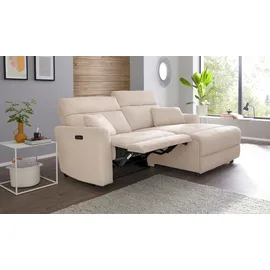 OTTO home Ecksofa OTTO HOME "JENNA L-Form, 209cm - OTTO. Verlässliche Qualität.", transparent (creme), B:209cm H:100,5cm T:163cm, 90% POLYESTER, 10% NYLON, Sofas, Ecksofa, manuelle o. elektrische Relaxfunktion, USB A/C, weicher Sitz, Cord.