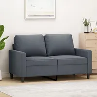 Xichuzi 2-Sitzer-Sofa Dunkelgrau 120 cm Samt, Loungesofa, Sofas & Couches, Relaxsofa, Couch für Wohnzimmer, 359190