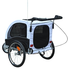 PawHut Jogger weiß/schwarz
