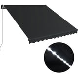 vidaXL LED Gelenkarmmarkise 350 x 250 cm anthrazit 3051244