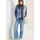 Cecil Jacke mit Strukturmix und Kapuze - Blau
