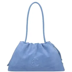 Coccinelle Dulse Schultertasche Leder 39 cm  blau