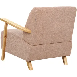 Beliani Sessel LESJA Stoff 78 x 85 x 90 cm Rosa