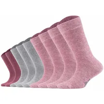 s.Oliver Kinder Socken, 9er Pack - Kurzsocken, einfarbig Rosa/Grau 35-38
