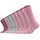 s.Oliver Kinder Socken, 9er Pack - Kurzsocken, einfarbig Rosa/Grau 35-38