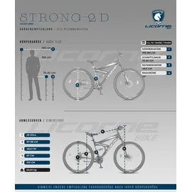 licorne bike gmbh Strong 2D Premium 29 Zoll RH 0 cm Unisex schwarz