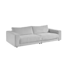 KAWOLA 3-Sitzer Madeline Cord hellgrau