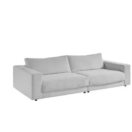 KAWOLA 3-Sitzer Madeline Cord hellgrau