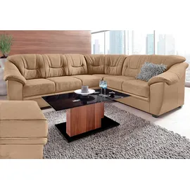sit&more Ecksofa »Savona L-Form, B: 262 cm« optional Bettfunktion, Federkern, braun