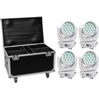 Eurolite Set 4x LED TMH-X4 weiß + Case mit