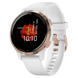 Garmin Venu 2S 40 mm Silikonarmband weiß/rosegold