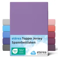 Etérea Jersey Topper Spannbettlaken 200x200 - 200x220 cm Violett