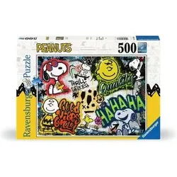 RAVENSBURGER 17538 Erwachsenenpuzzle 500 Teile Peanuts Graffiti