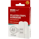 Wundmed Pflasterstrips Aluminium grau 10 St.