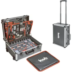kwb Werkzeug-Koffer Trolley inkl. Werkzeug-Set, 175 -teilig, gefüllt, robust