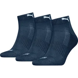 Puma Cushioned Quarter 3er Pack Blau 39-42