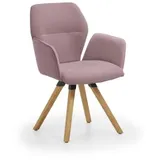 Niehoff Merlot Armlehnstuhl Eiche bianco Venice aubergine