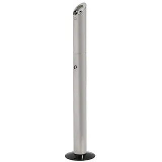 Showdown Displays Aschenbecher Showdown Standaschenbecher - Durchmesser 180mm - Silber silberfarben
