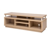 Iris Ohyama TV-Möbel, TV-Schrank, TV-Bank, TV-Halterung für Bildschirme bis zu 55 Zoll, 5 Regale, Kabelauslass, Zeitgenössisch, Schlafzimmer, Wohnzimmer - TV Cabinet Middle OTS-125M - Hellbraun