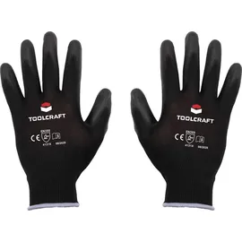 TOOLCRAFT TO-5621547 Polyester, Polyurethan Arbeitshandschuh Größe (Handschuhe): 9 EN 388 CAT II 1 Paar