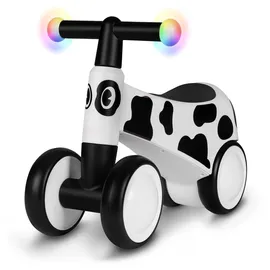 lionelo Sammy Laufrad ab 1 Jahr, Fahrrad ohne Pedal für 12-36 Monate Babys, Lauflernrad mit 4 Rädern bis 25 kg, rutschfeste Griffe, Baby Spielzeug - Erstes Laufrad für Jungen und Mädchen