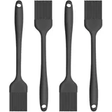 4 Stück Silikon Backpinsel, 21cm BBQ Backpinsel Küche Grillpinsel Basting Gebäckbürste Pinsel, Hitzebeständiger Pastry Brush für BBQ, Grill, Backen, Kochen