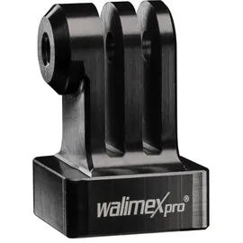 Walimex pro Aluminium GoPro Stativadapter - eloxiertes Aluminium, 1/4 Zoll auf GoPro Mount, geeignet für GoPro Hero 11 10 9 8 7 6 5 4 3+, Session und andere kompatible Action Cams