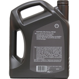 Shell Helix Ultra Racing 10W-60 5 Liter