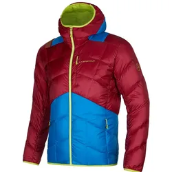 La Sportiva Daunen-Winterjacke Pinnacle Down (leicht, Wärmeisolierung, Skitouring) weinrot/blau Herren