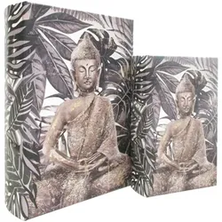 Signes Grimalt  Körbe, Kisten, Regalkörbe Buddha Buch 2 Einheiten  in Grau, Einheitsgrösse