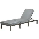 Svita Peach Sonnenliege 196 x 66 x 22 cm Grau