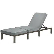 Svita Peach Sonnenliege 196 x 66 x 22 cm Grau