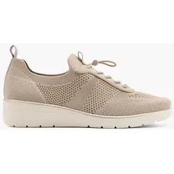 Komfort Schnürer - Damen - taupe