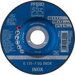 PFERD Schruppscheiben E 115-7 SG INOX