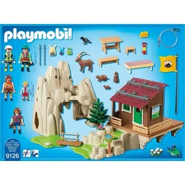 Playmobil Action Kletterfels mit Berghütte 9126