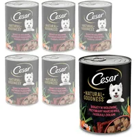 Cesar Natural Goodness in Terrine 400g reich an Rindfleisch mit Karotten, grünen Bohnen und Kräutern