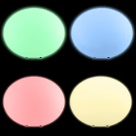 Tectake tectake® Kugelleuchte, mit LED-Beleuchtung, 12 W, inklusive Erdspieß