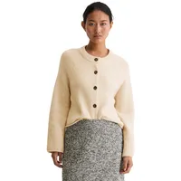 Marc O'Polo loose fit, Cardigan aus Schurwoll-Mix, Offwhite, XL