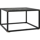 vidaXL Couchtisch Schwarz Marmor-Optik 60 x 60 x 35 cm