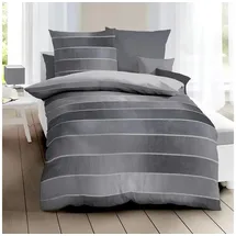 KAEPPEL Timeless Mako-Satin zinn  135 x 200 cm + 80 x 80 cm