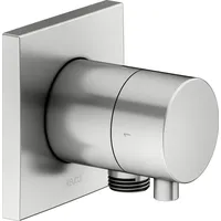 Keuco IXMO Fertigmontageset 59557211102 Unterputz-2-Wege-Ab-/Umstellventil, eckig, Schlauchanschluss, edelstahl-finish