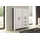 byLIVING Highboard 120 x 137 x 40 cm Schwarz/Weiß