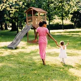 Axi Spielturm Beach Tower Braun mit grauer Rutsche