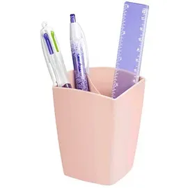 CEP Stiftehalter Mineral rosa Polystyrol 2 Fächer 7,4 x 7,4 x 9,5 cm