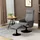 Homcom Relaxsessel Samt 69 x 104 x 71 cm Dunkelgrau mit Fußhocker