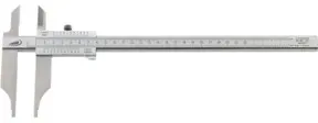 Helios Preisser Werkstattmessschieber DIN 862 300 mm mit Spitzen parallaxfrei Schnabellänge 90 mm
