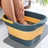 Kirdume Faltbare Fussbadewanne Mit Massage, Fußbadewanne Badewanne, Tankwanne Werkzeug Fuß Spa, Fußbadewanne Fußwanne Mit Griff, Spa Bec Zum Einweichen Von Stressabbau, Tragbar, Zusammenklappbar