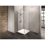 Dusbad Vital 2 Eckdusche mit Pendeltür links 80 x 90 cm ESG-Glas